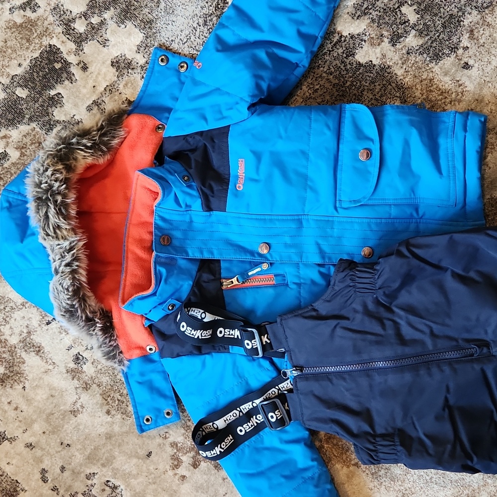 OshKosh B'gosh Blue and Orange Kids Matching Set 3T